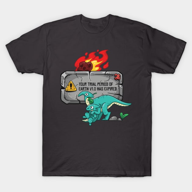 Dino Mama - Earth trial period T-Shirt by undeadPixel